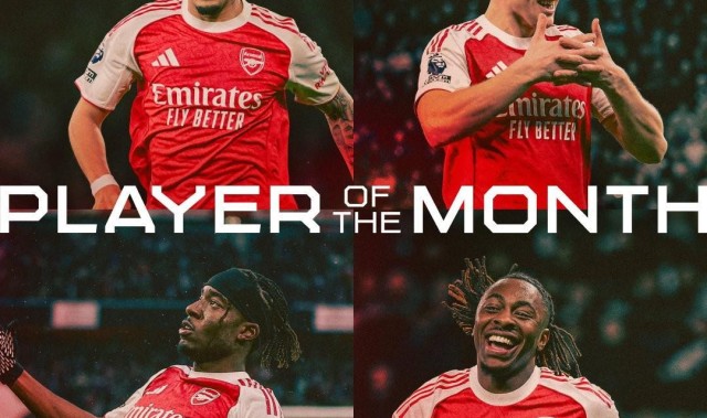 世界杯官网app下载-阿森纳2月最佳候选：因卡皮耶、哲凯赖什、马杜埃凯、埃泽